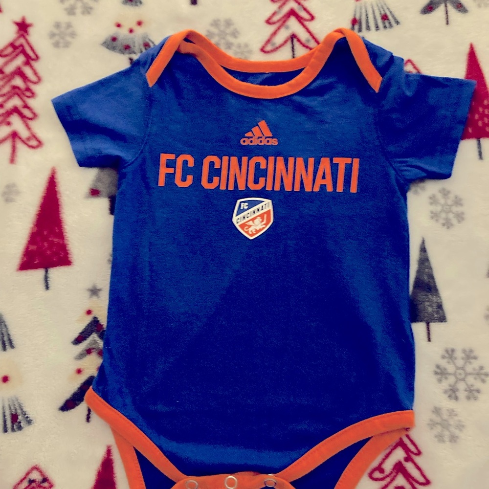 Adidas FC Cincinnati short sleeve onesie